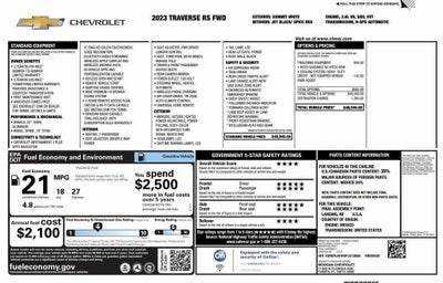 2023 Chevrolet Traverse RS