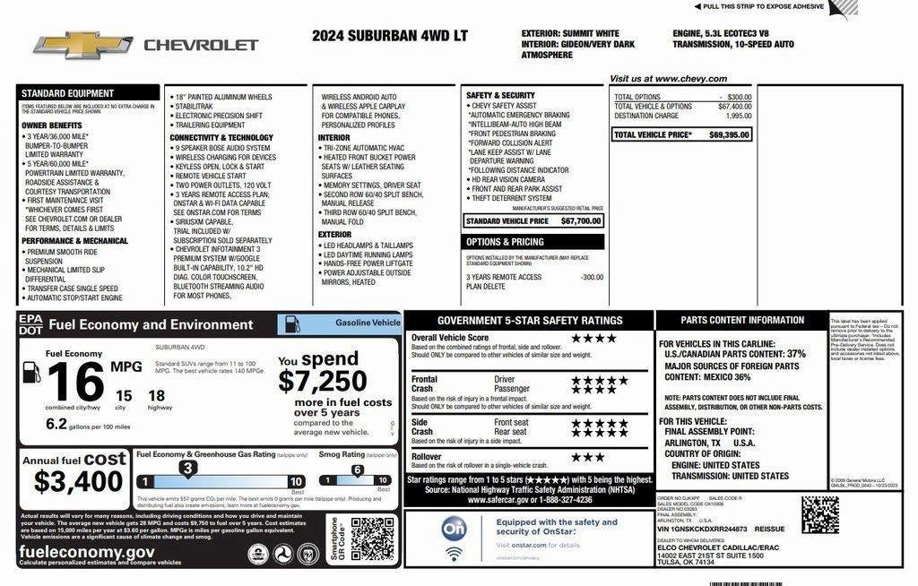 2024 Chevrolet Suburban LT