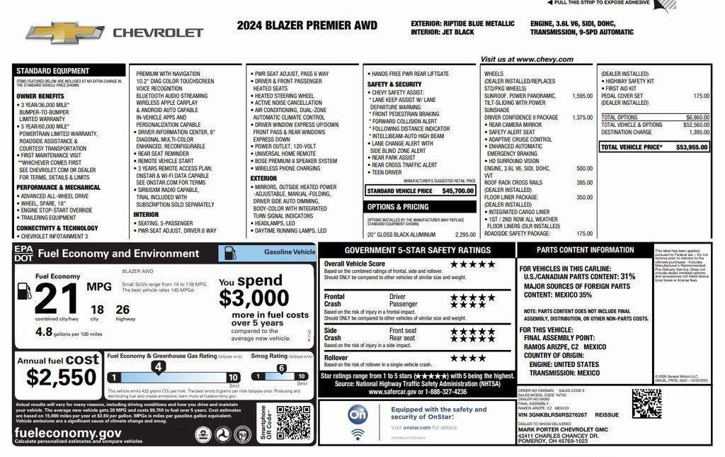 2024 Chevrolet Blazer Premier