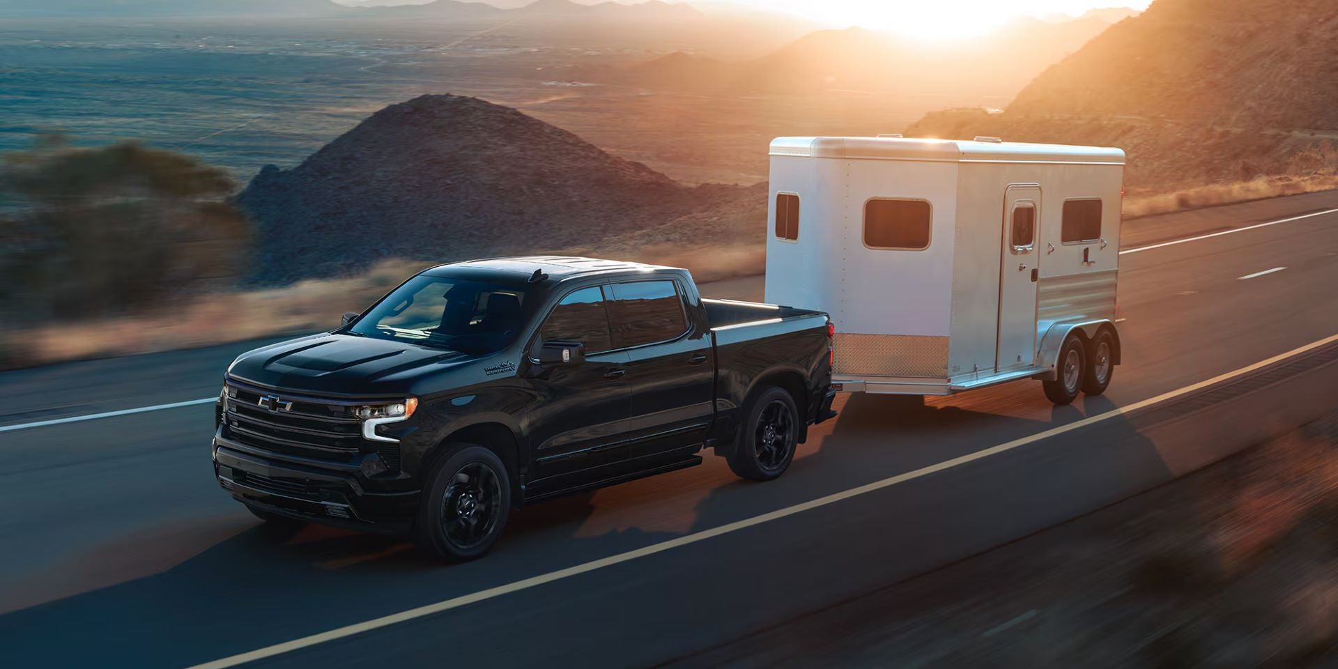 Silverado towing a trailer