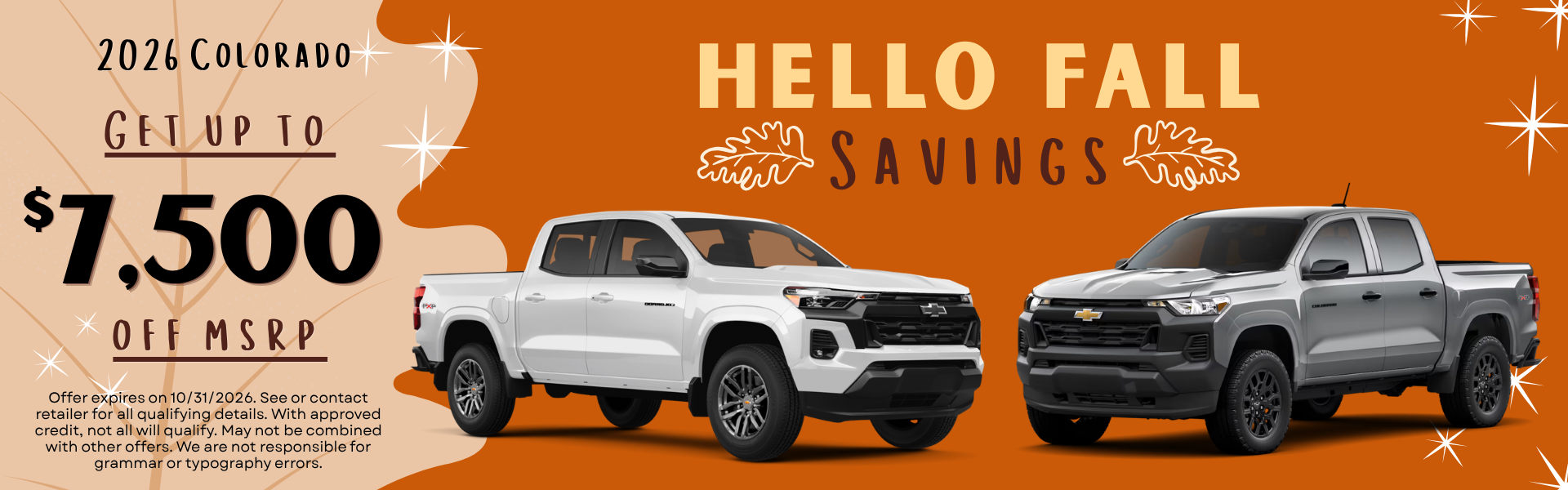 Get up to $7500 off MSRP